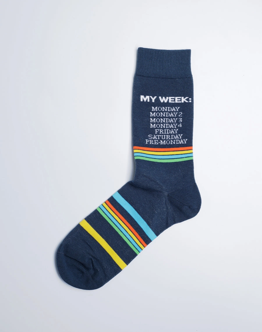 Men's Hustle & Humor Work Crew Socks Pack | 3-Pair Bundle