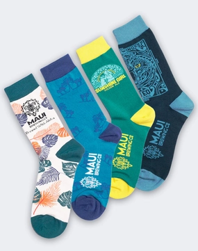 Men's Maui Brewing Co Crew Socks Pack | 4-Pair Bundle