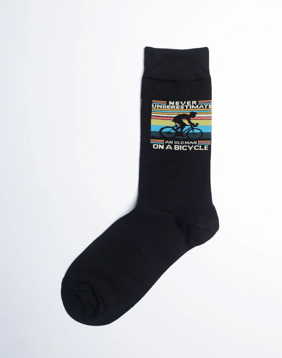 Men's Retro Rider Bicycle Crew Socks