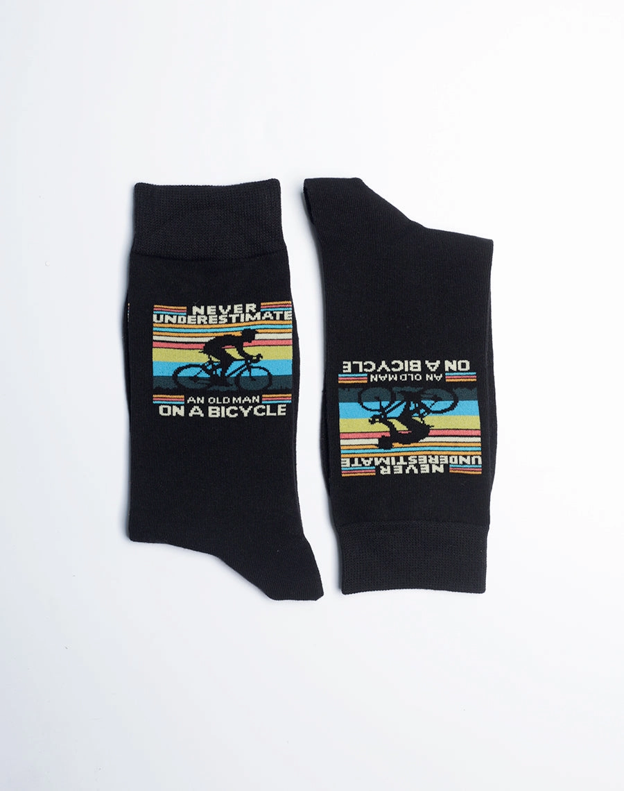 Men's Retro Rider Bicycle Crew Socks