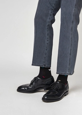 Men's Sketchbook Pattern Socks - Black