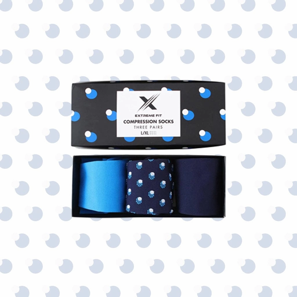 Men's Starter Compression Socks // Blue (3-Pairs)