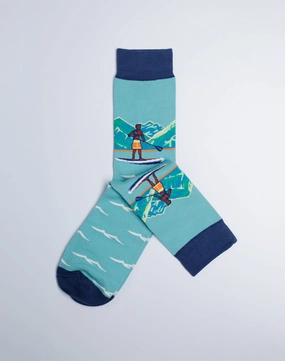 Men's SUP Stand Up Paddle Board Hawaiian Crew Sock