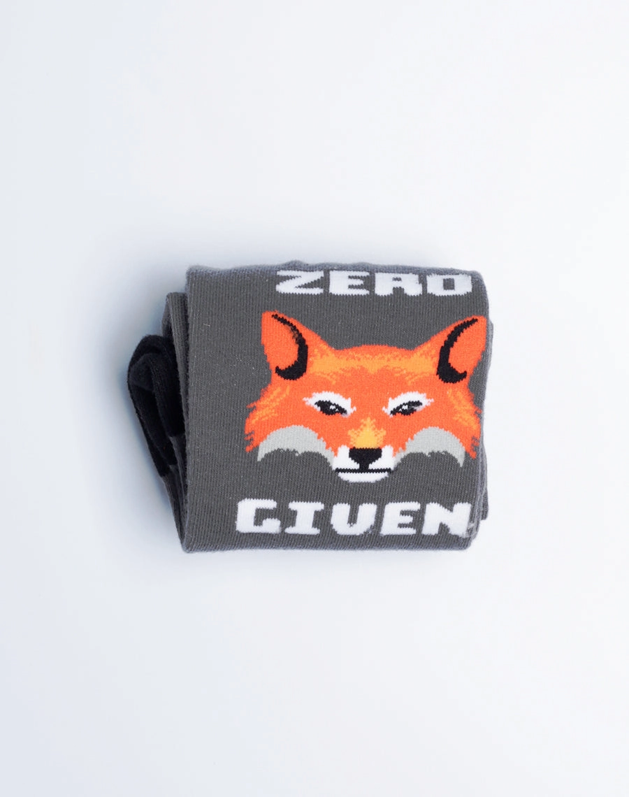 Men's Zero Fox Given Funny Crew Socks
