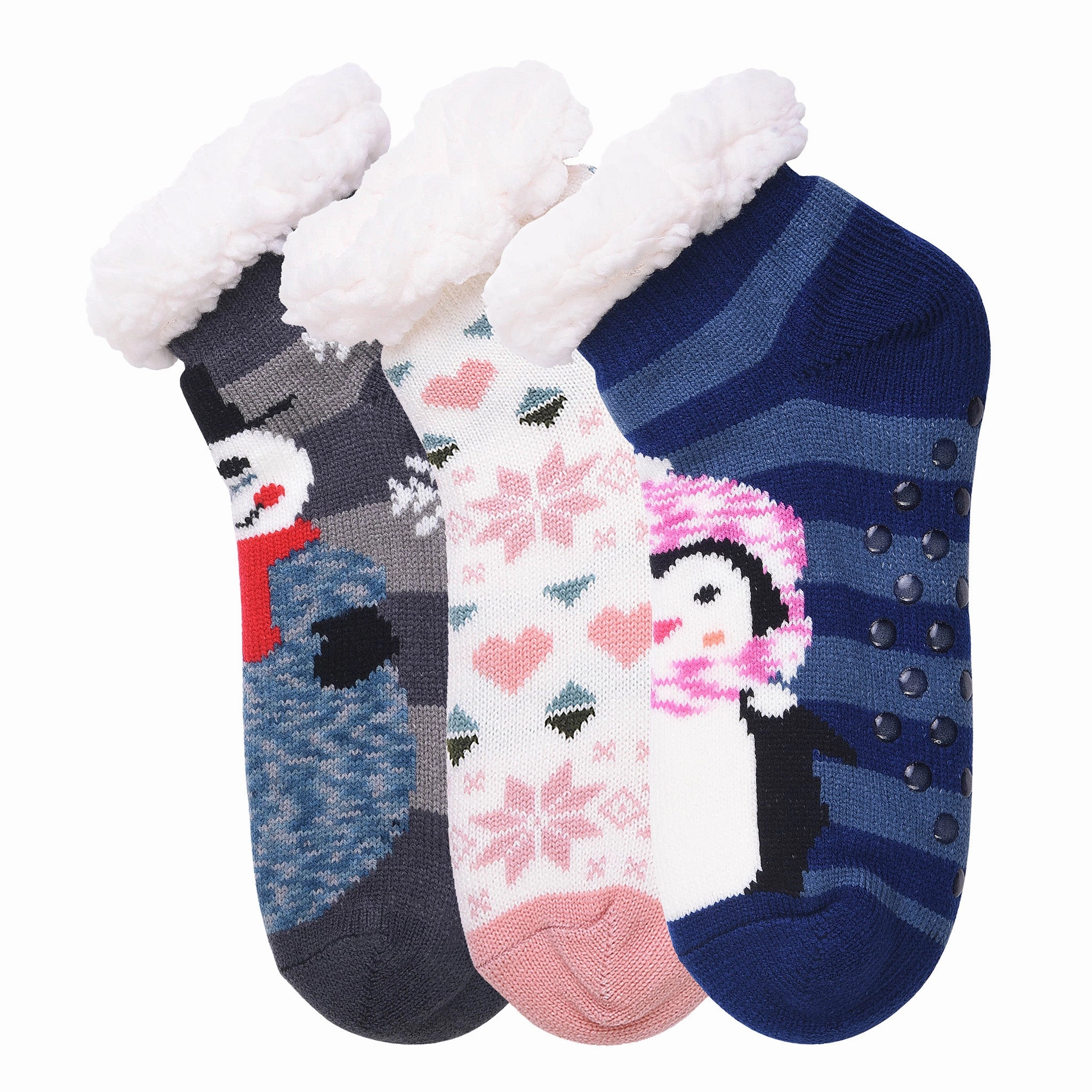 MOPAS COZY DUO LAYER SHORTIE CREW SOCKS (40303_ASST)
