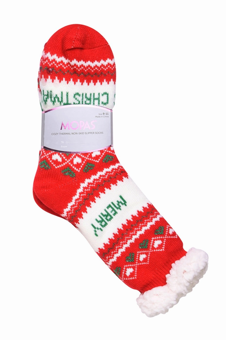 MOPAS COZY THERMAL NON-SKID SOCKS (40302_XMAS)