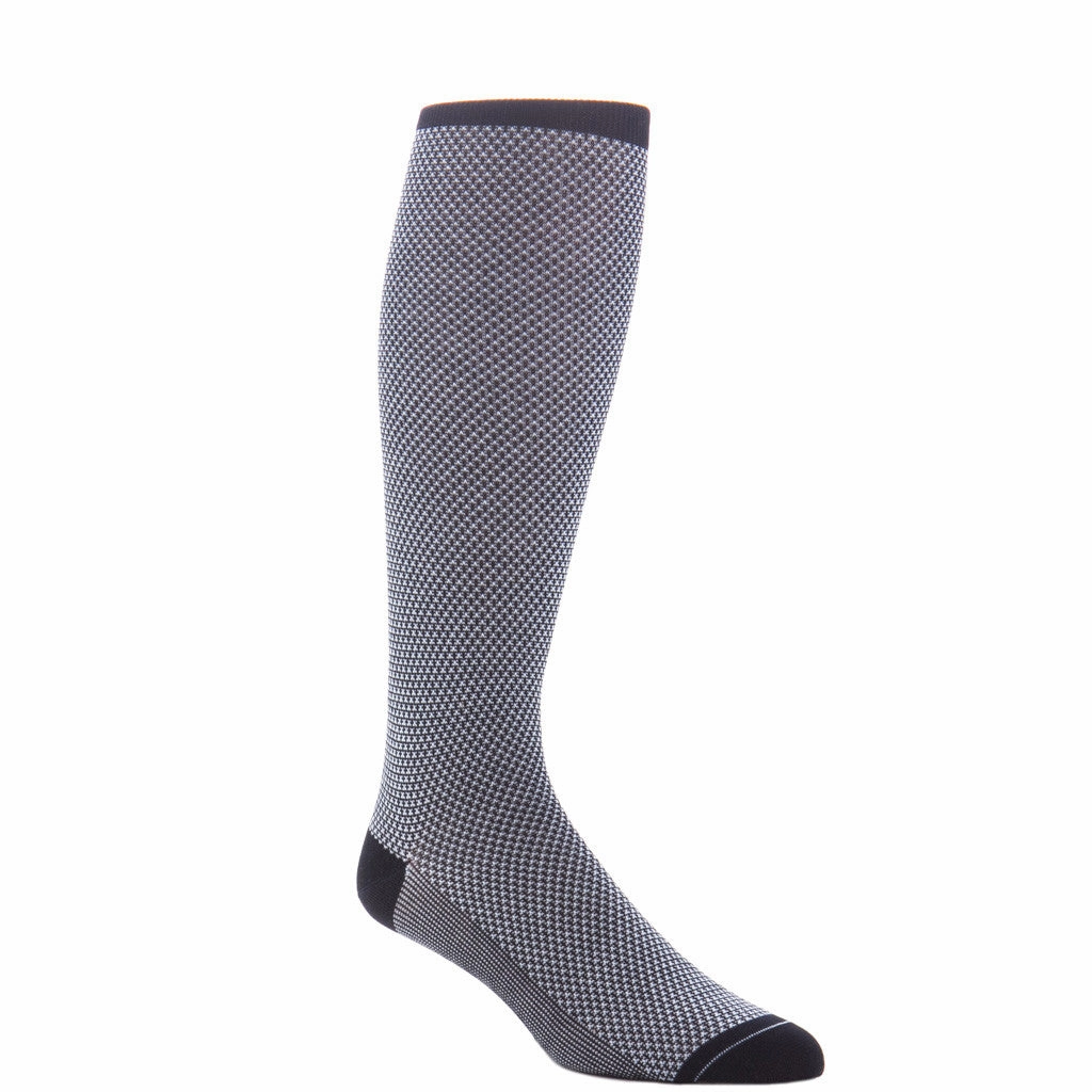 Navy and Sky Blue Birdseye Cotton Sock Linked Toe OTC
