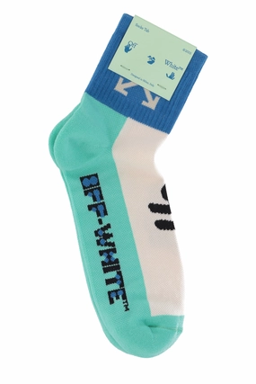 Off-White Color-Block Knit Socks
