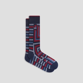 Op-Art Mid-Calf Socks
