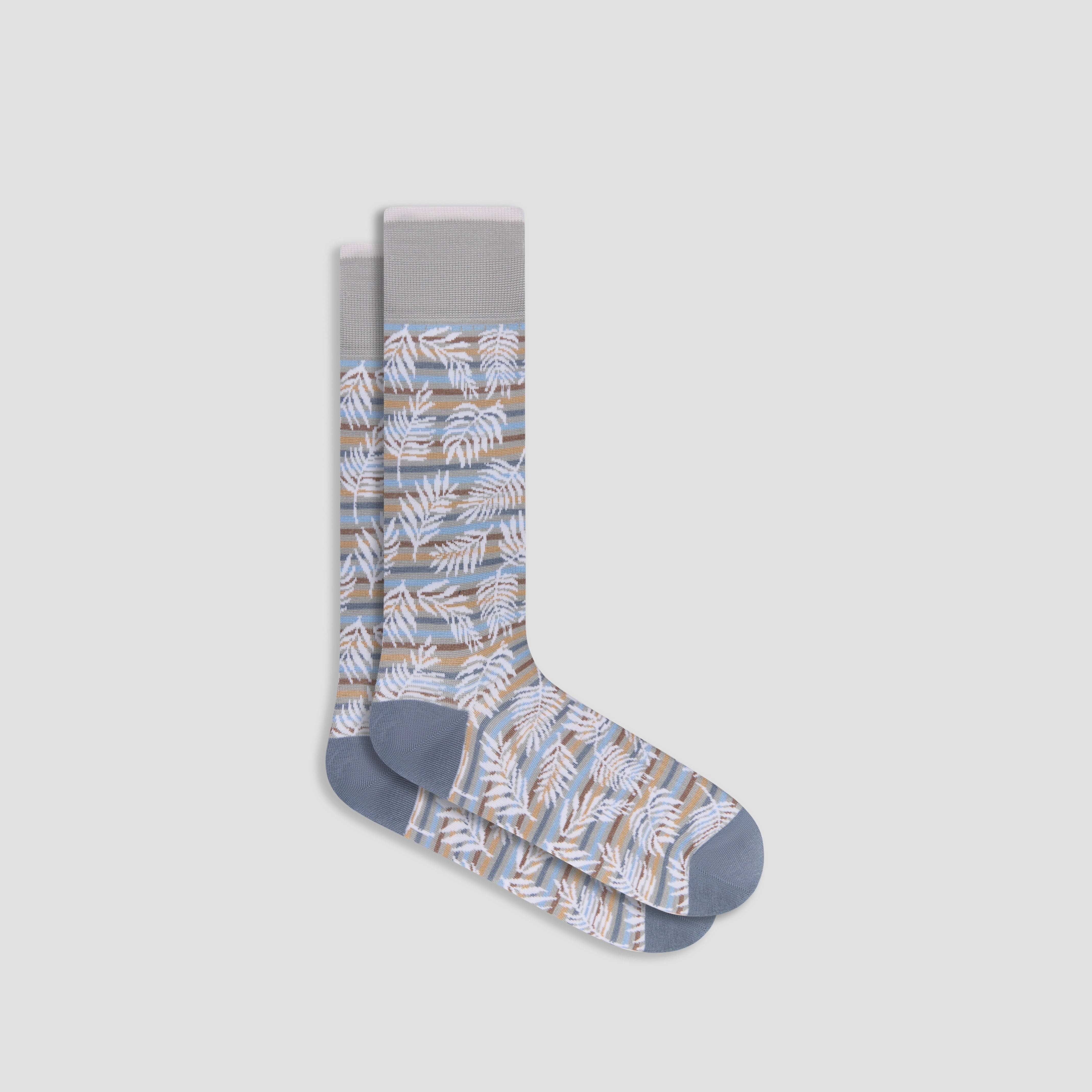 Palm Leaf Mid-Calf Socks