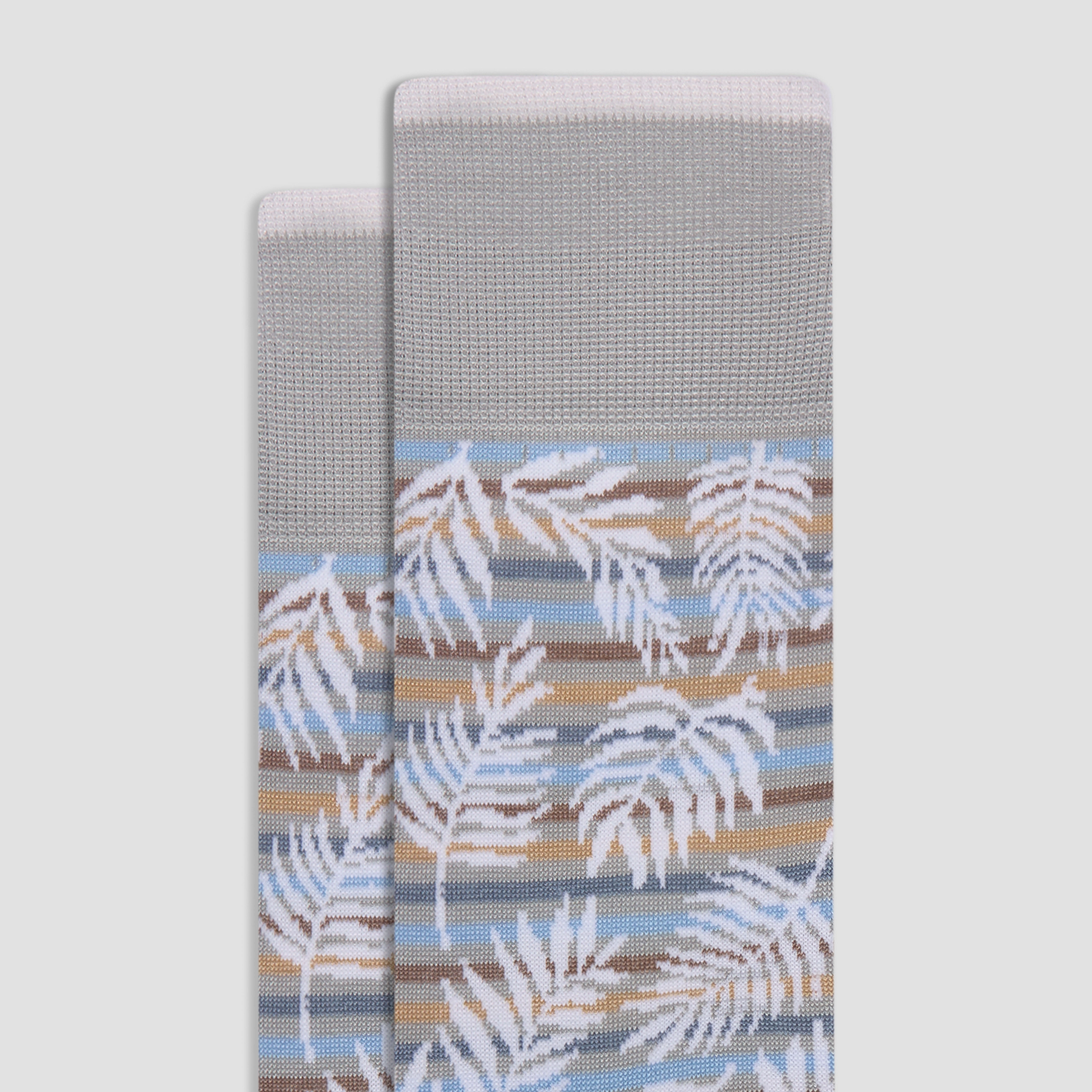 Palm Leaf Mid-Calf Socks
