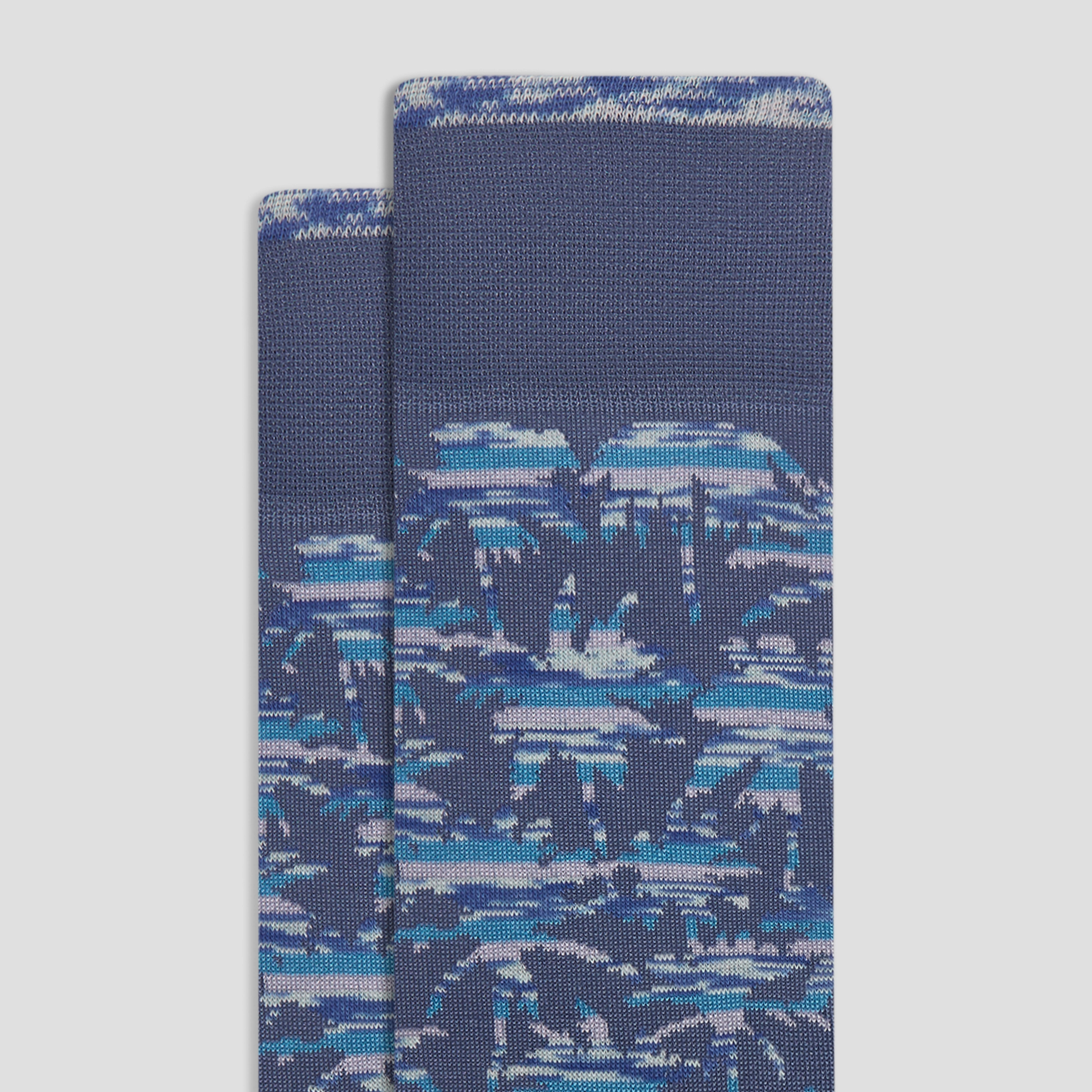 Palm Tree Mid-Calf Socks