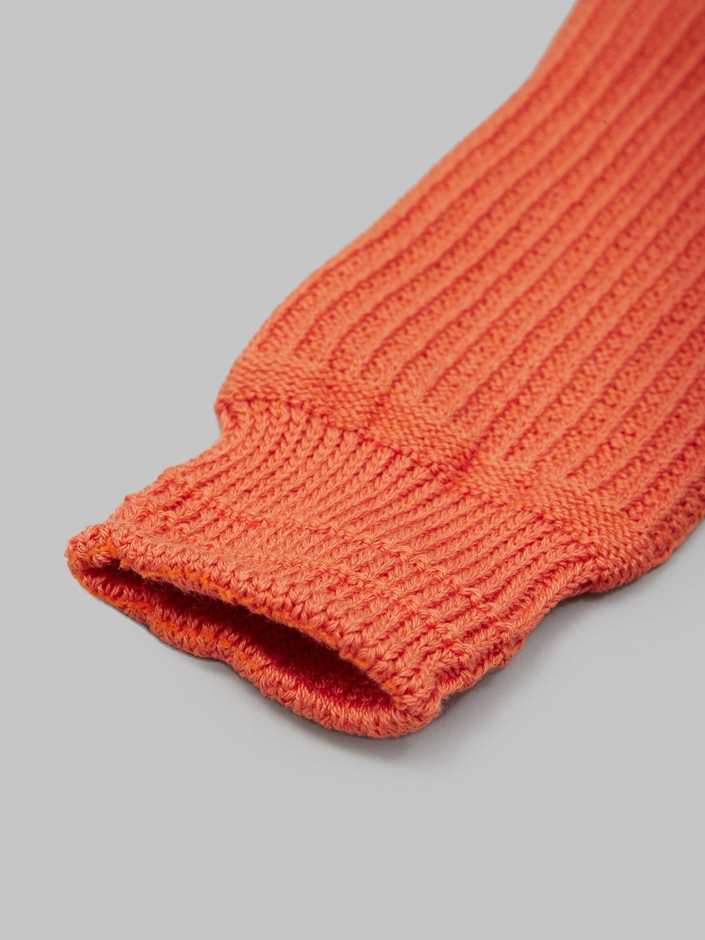 ROTOTO Cotton Waffle Crew Socks Light Orange