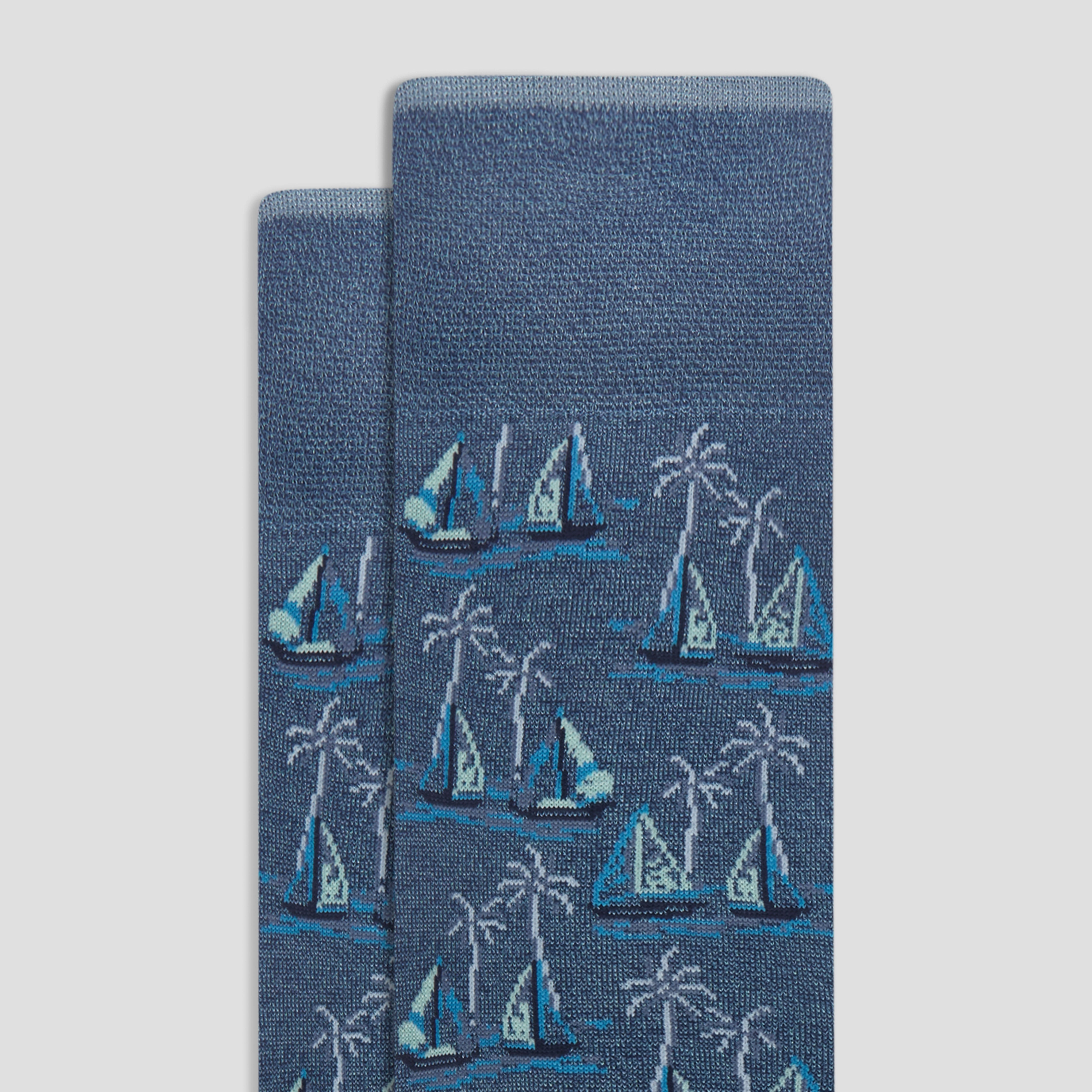Sailboat Mid-Calf Socks