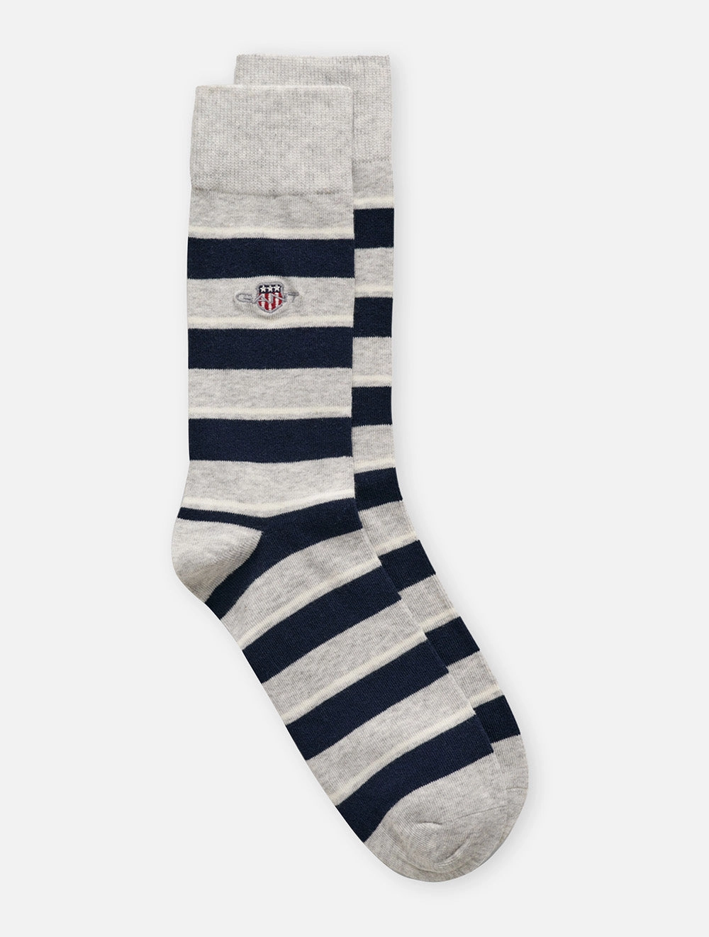 Shield Striped Socks Light Grey Melange