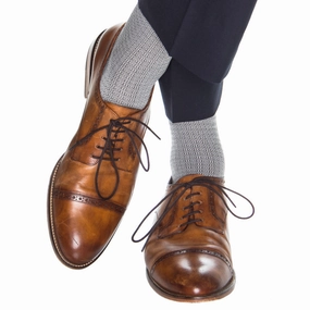 Steel Gray with Ash Chain Link Cotton Sock Linked Toe OTC