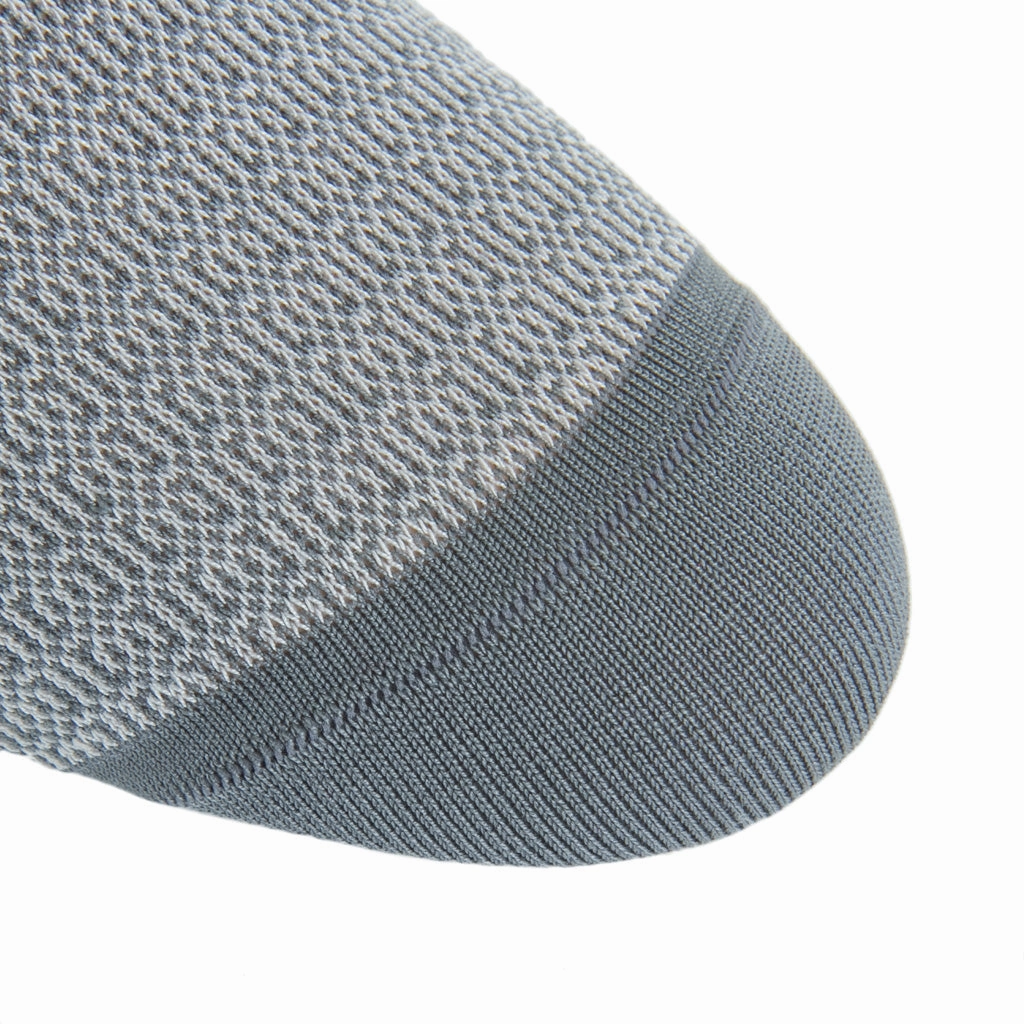 Steel Gray with Ash Chain Link Cotton Sock Linked Toe OTC