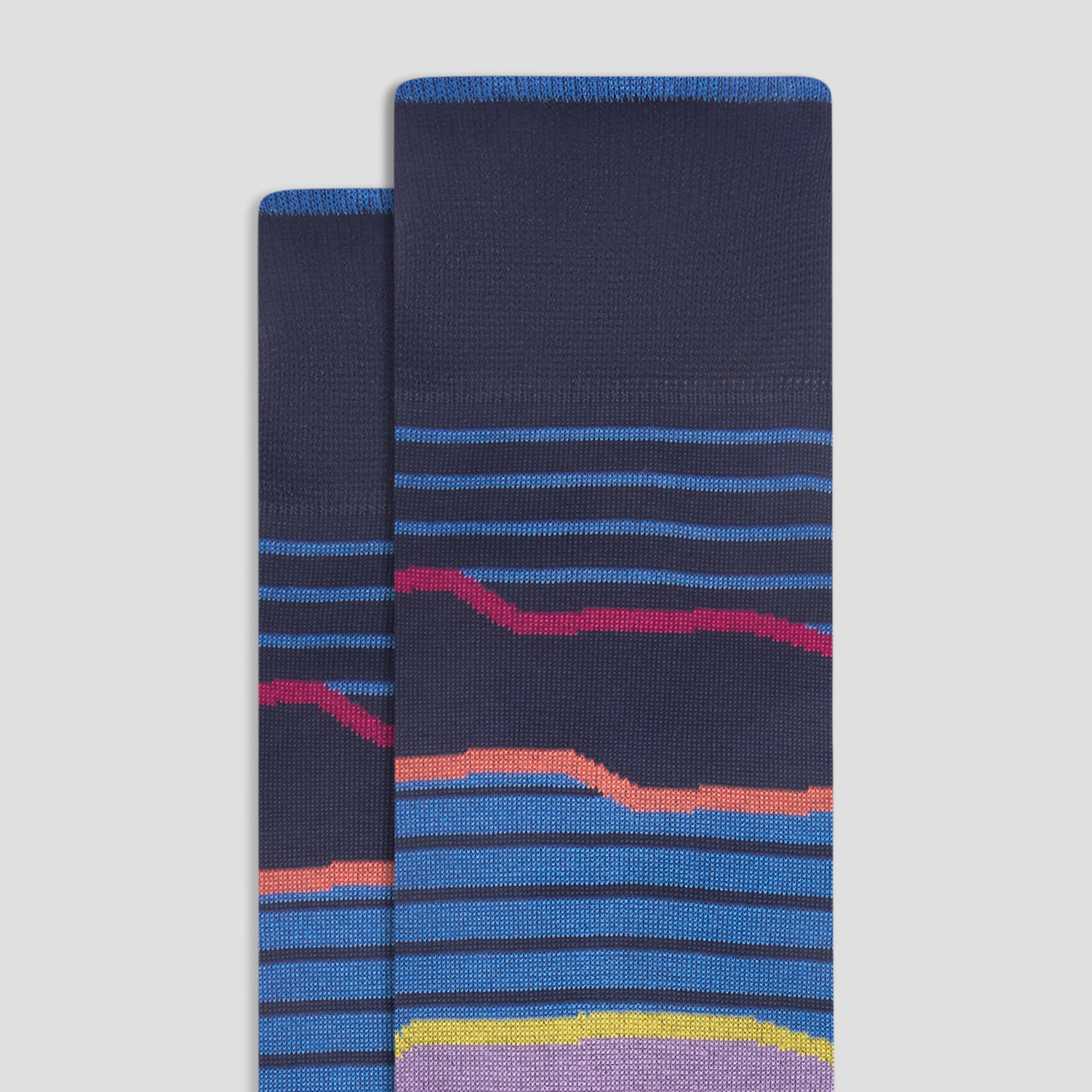 Striped Mid-Calf Socks