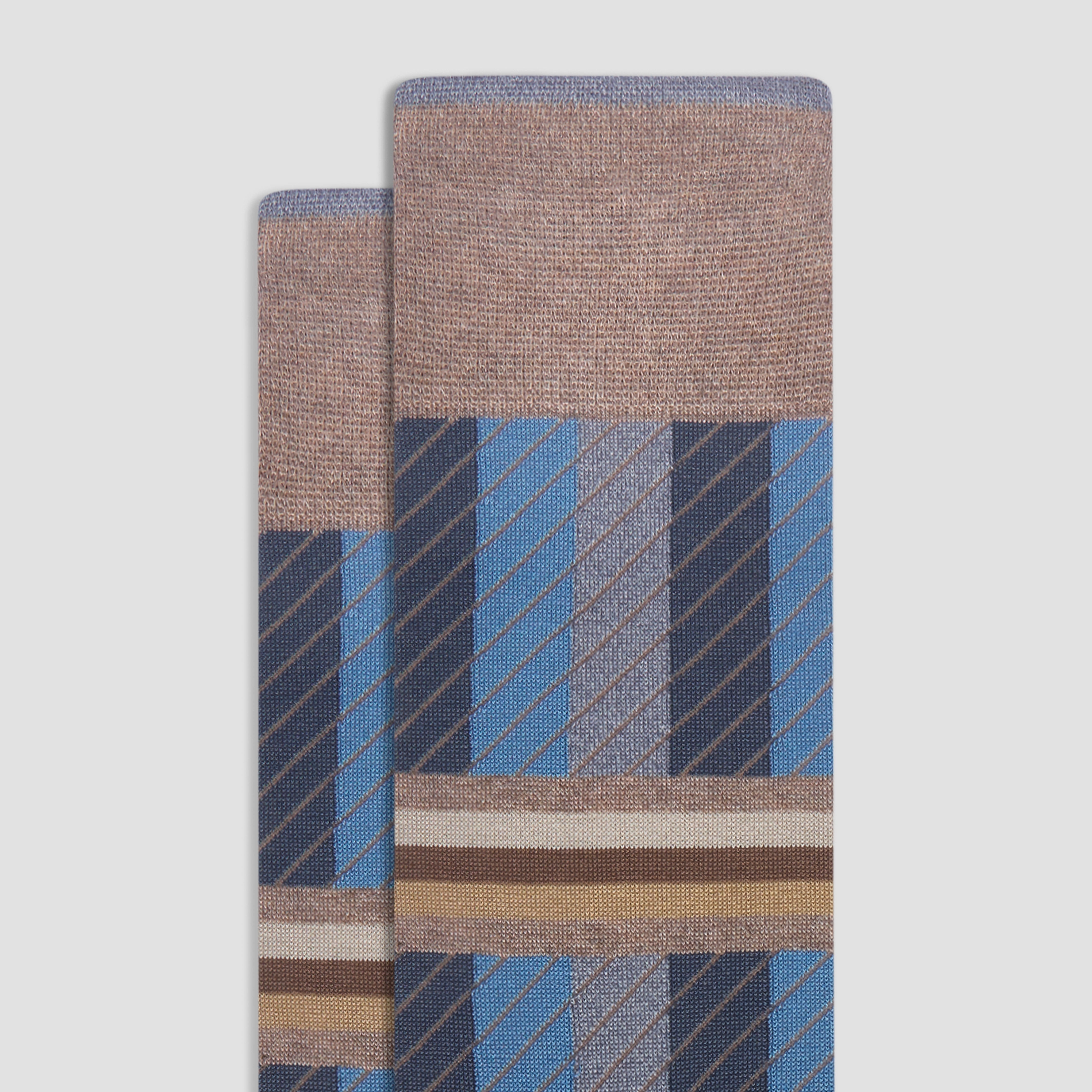 Striped Mid-Calf Socks