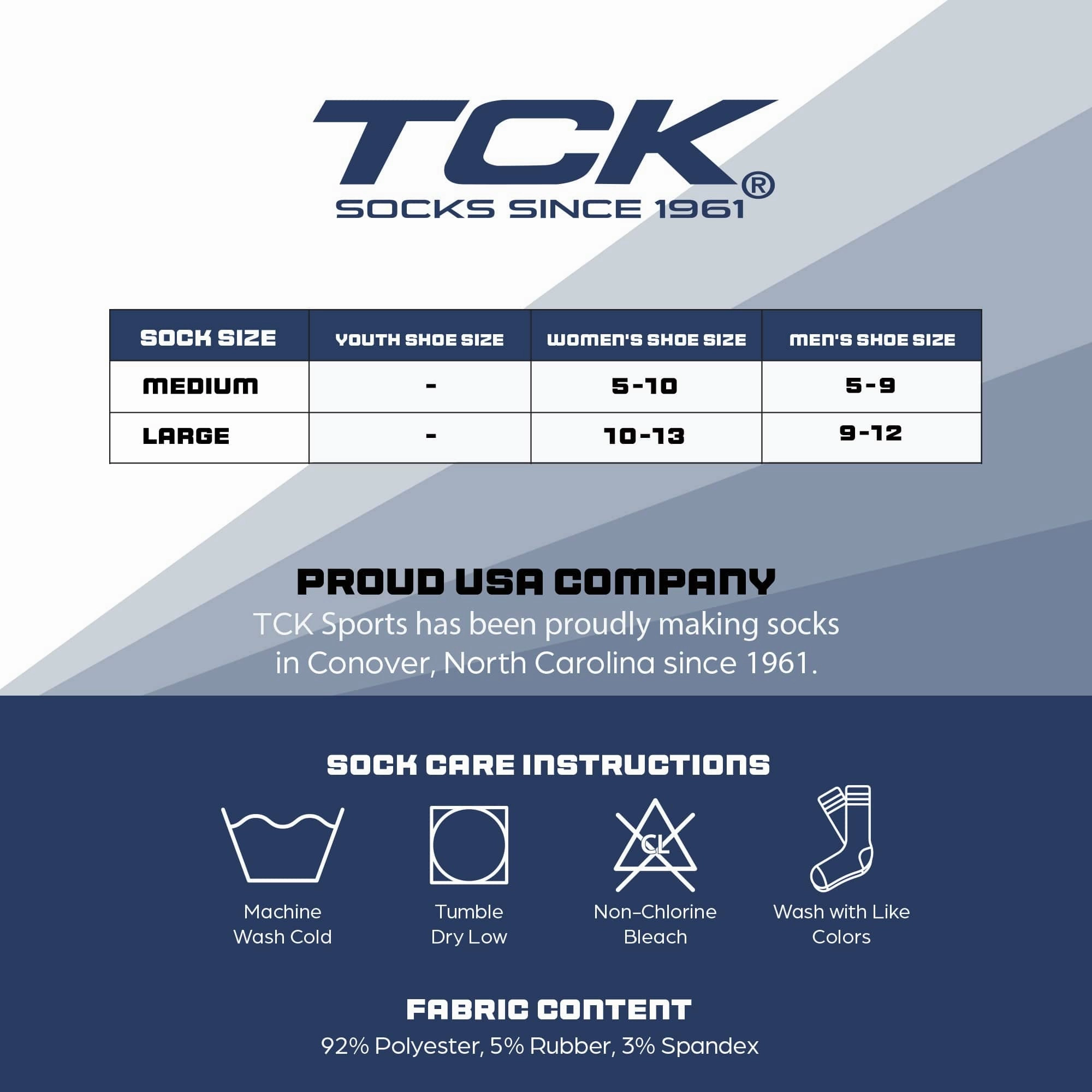 TCK 365 Everyday Athletic Crew Socks - Single Pair