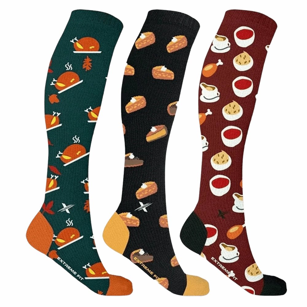 Thanksgiving Compression Socks (3-Pairs)