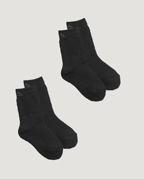 Thermo Kids' Unisex Socks 2Pk - Black