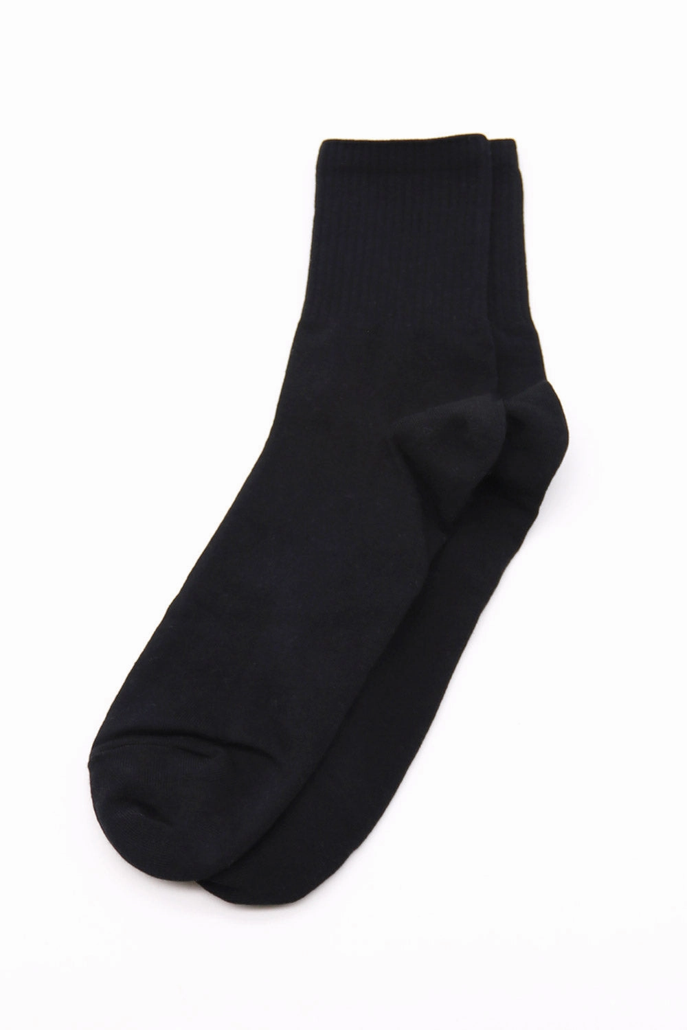 Unisex Plain Ribbed Socks