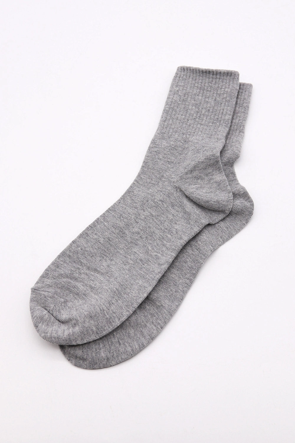 Unisex Plain Ribbed Socks