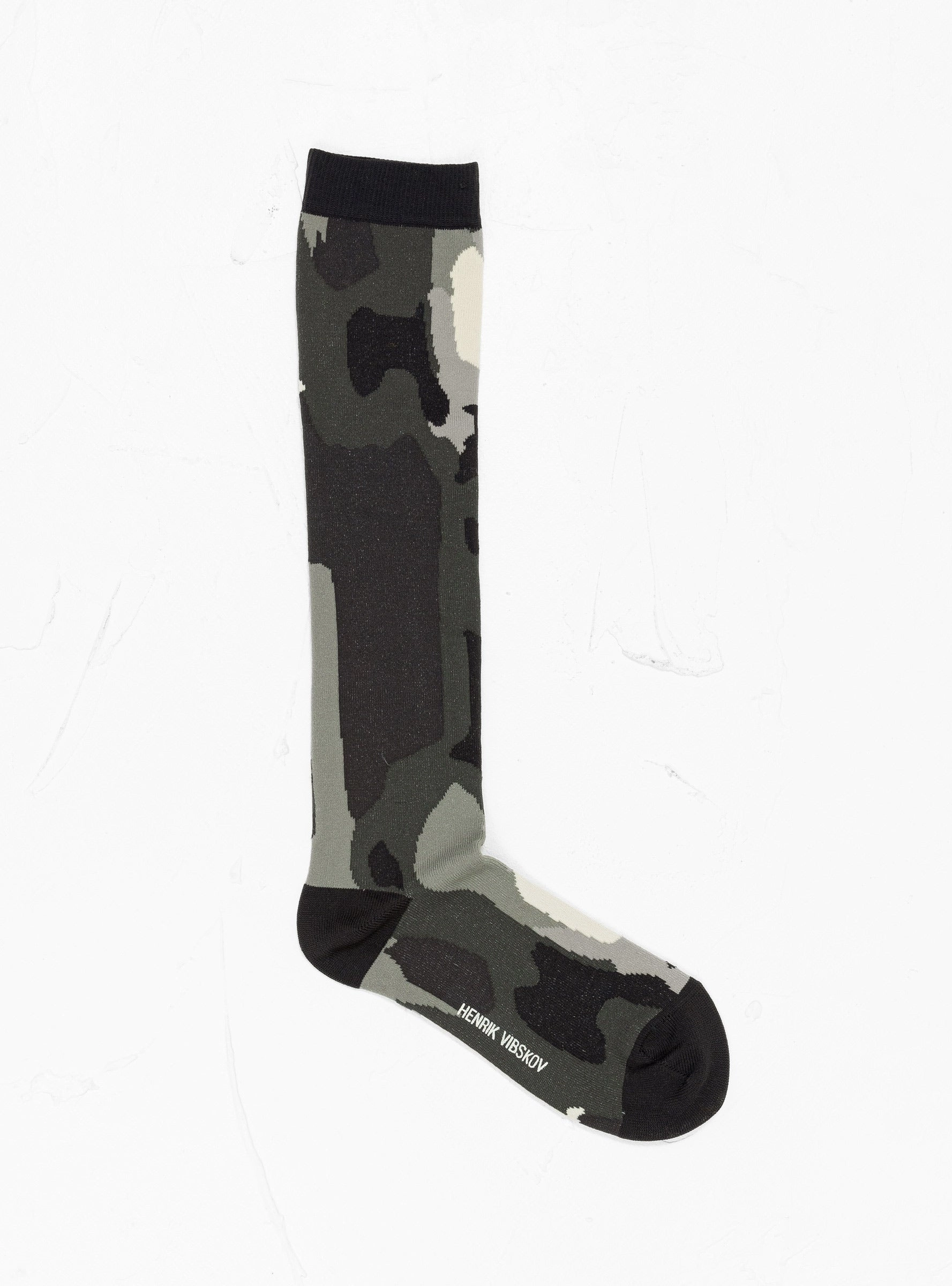 Void Transparent Socks Femme Black White