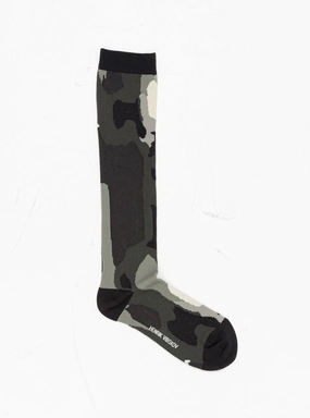 Void Transparent Socks Femme Black White
