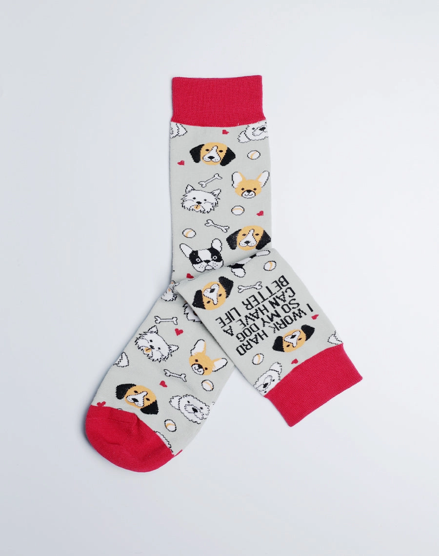 Women's Better Life Dog Crew Socks