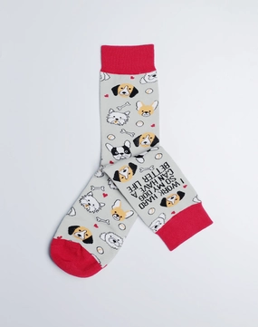 Women's Better Life Dog Crew Socks