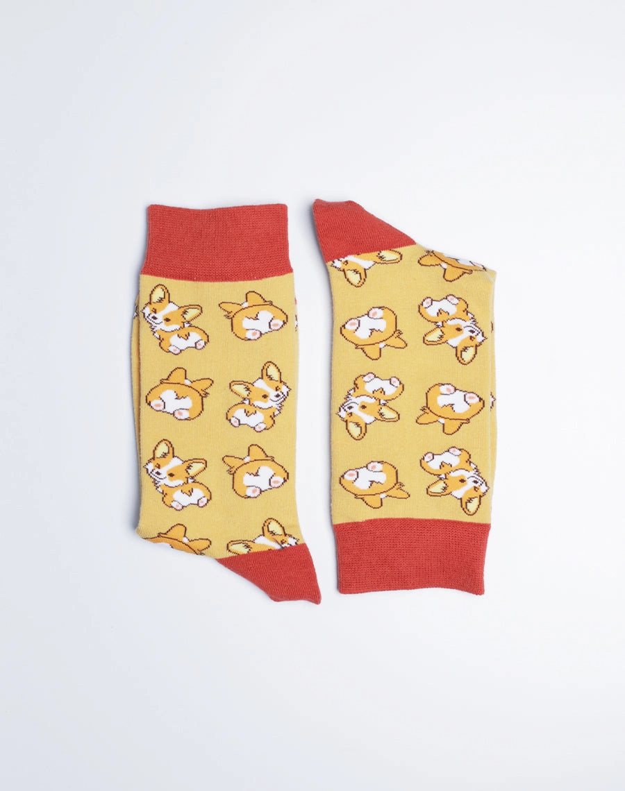 Women's Corgi Love Dog Crew Socks