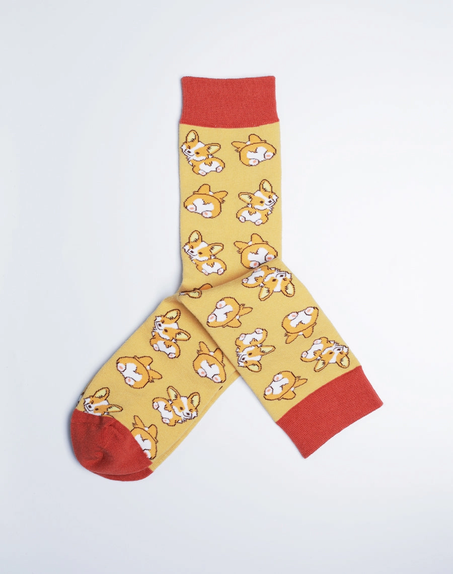 Women's Corgi Love Dog Crew Socks