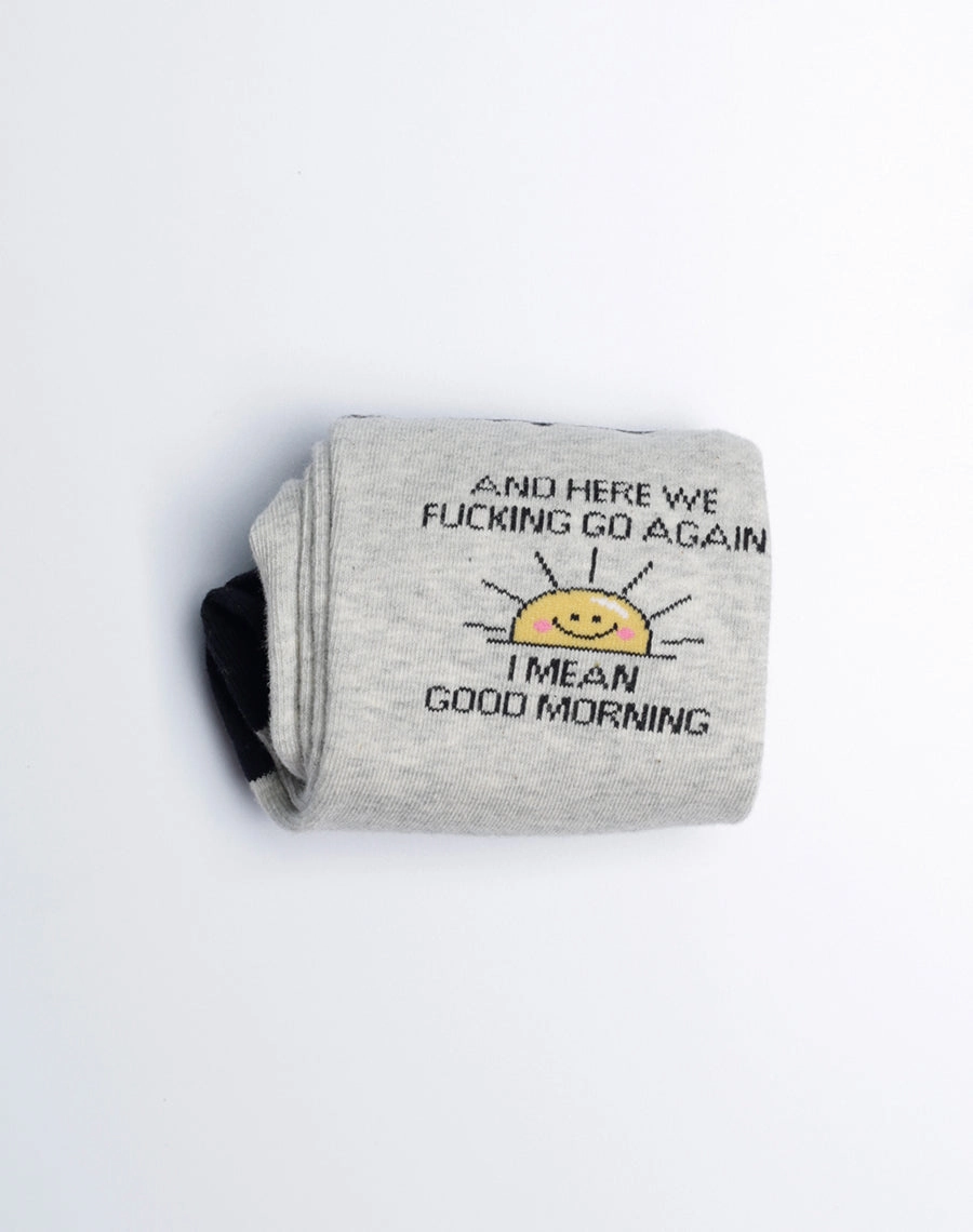 Women's I Mean Good Morning Funny Crew Socks