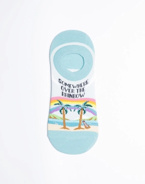 Women's Somewhere Over The Rainbow No Show Socks